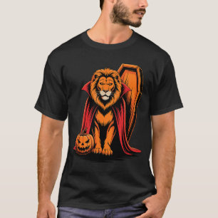 Halloween Lion Coffin Lions  T-Shirt