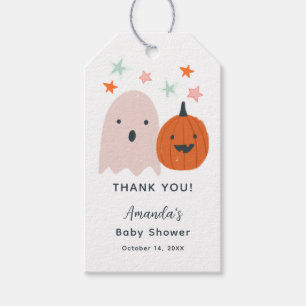 Halloween Little Boo Baby Girl Shower Gift Tag