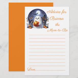 Halloween Little Boo Baby Shower Advice for Mum
