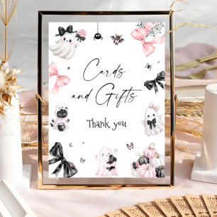 Halloween Little Boo Baby Shower Cards and Gifts Poster