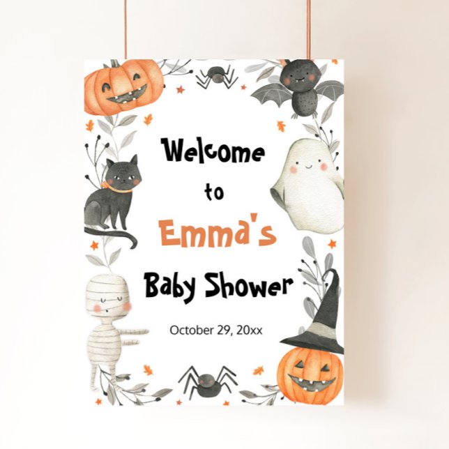 Halloween  Little Boo Baby Shower Welcome Sign (Creator Uploaded)