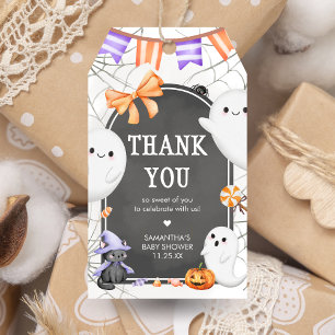 Halloween Little Boo Ghost Baby Shower Favour Tags