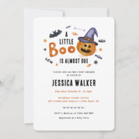 Halloween Little Boo Pumpkin Baby Shower
