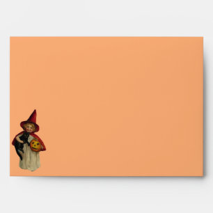 Halloween Little Girl Witch Envelope
