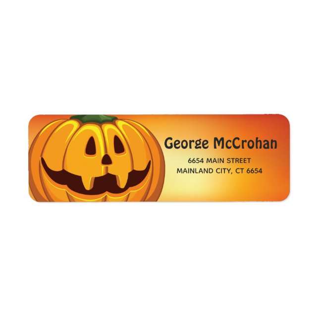 Halloween Little Pumpkin Return Address (Front)