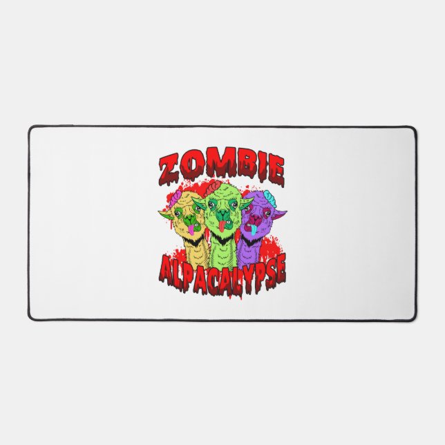 Halloween Llama Alpaca Funny Lama Glama Cool Gift  Desk Mat (Front)