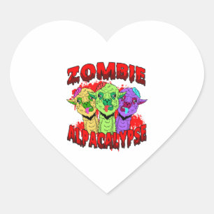 Halloween Llama Alpaca Funny Lama Glama Cool Gift Heart Sticker