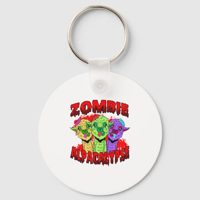Halloween Llama Alpaca Funny Lama Glama Cool Gift  Key Ring (Front)