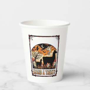 Halloween Llama Shirt Spooky Treat Graveyard Art_1 Paper Cups