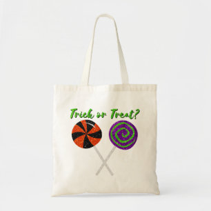 Halloween Lollipops Trick Or Treat Glitter Tote Bag