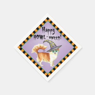 Halloween Long Coat Chihuahua Napkins