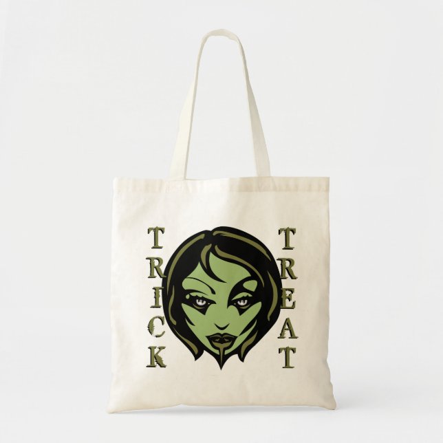 Halloween Loot Bag Zombie Tote Bag Customisable (Front)