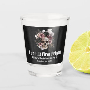 Halloween Love At First Fright Bachelorette Party Shot Glass