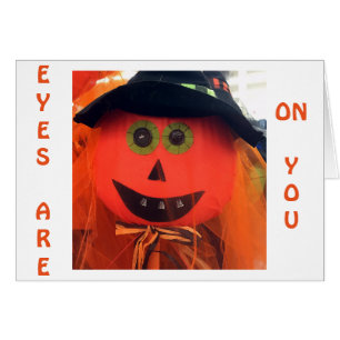 HALLOWEEN LOVE CARD = EYES AND HEART ON "YOU"