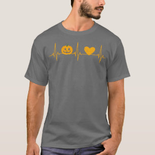 Halloween love heartbeat frequency with pulse pump T-Shirt