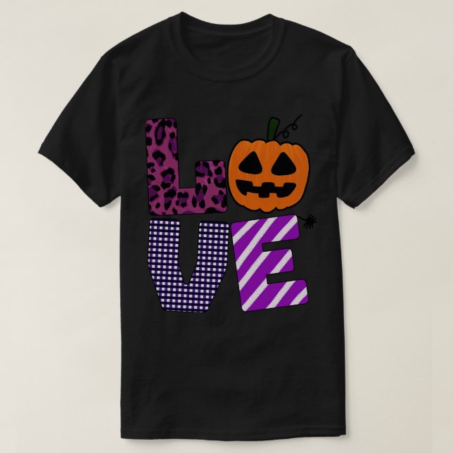 halloween love T-Shirt (Design Front)