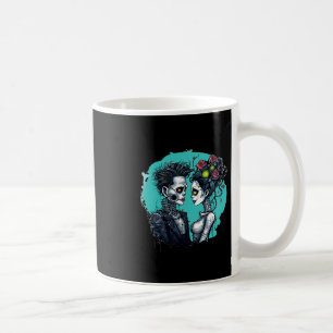 Halloween Lovers Frankenstein Skeleton  Coffee Mug