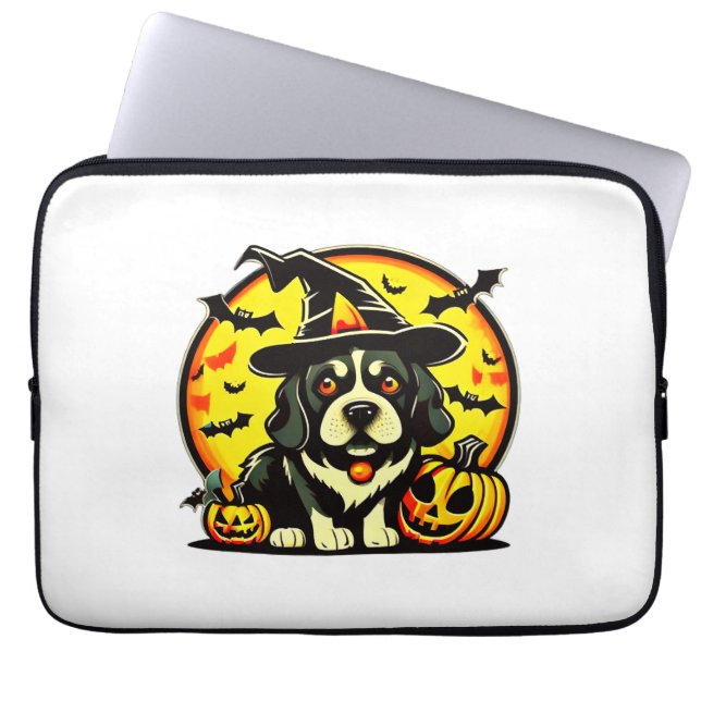Halloween Lowchen dog Laptop Sleeve (Front)