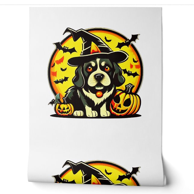 Halloween Lowchen dog Wallpaper (Unrolling)