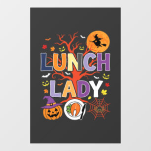 Halloween Lunch Lady Witch Kitchen Vector