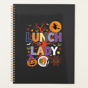 Halloween Lunch Lady Witch Kitchen Vector Planner
