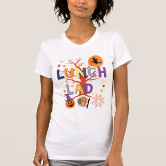 Halloween Lunch Lady Witch Kitchen Vector T-Shirt