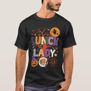 Halloween Lunch Lady Witch Kitchen Vector T-Shirt