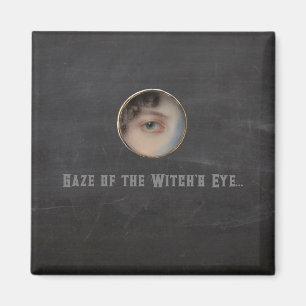 Halloween Macabre Creepy Witch Eye Magnet