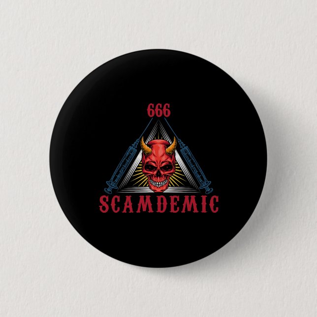 Halloween Mad Scientist Evil Genius  6 Cm Round Badge (Front)
