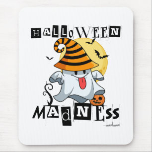 Halloween Madness Funny Ghost October Harvest Fun  Mouse Pad