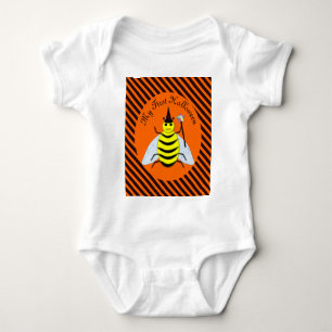 Halloween Magic Bee Witch First Halloween Custom Baby Bodysuit