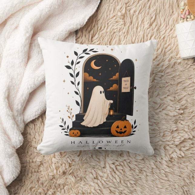 Halloween Magic Door – Spooky Night Cushion (Blanket)