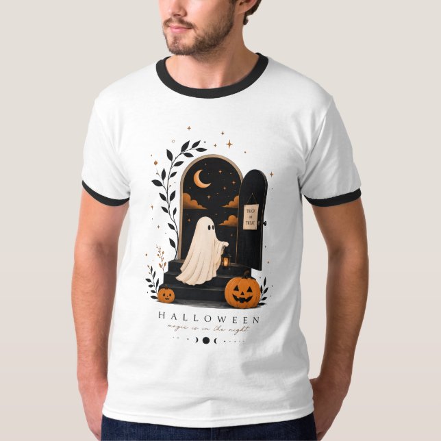 Halloween Magic Door – Spooky Night T-Shirt (Front)