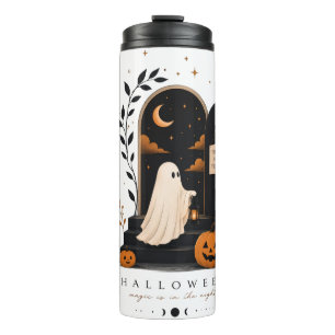 Halloween Magic Door – Spooky Night Thermal Tumbler
