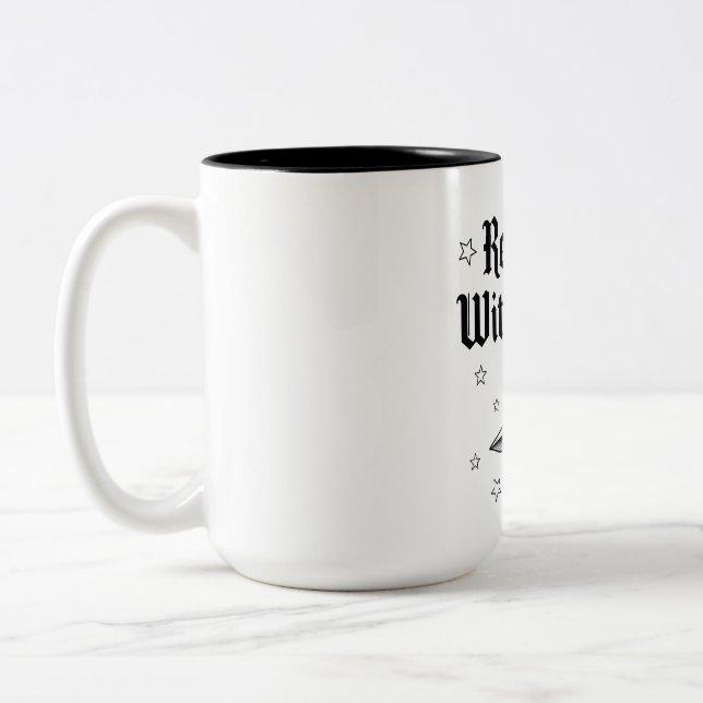 Halloween Magic Mug – Resting Witch Face & Starry (Left)