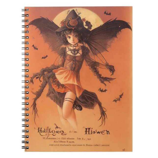 Halloween Magic Samhain-Inspired Notebook (Front)