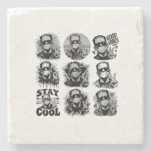 Halloween Magic, Spooky Nights & Autumn Delights Stone Coaster