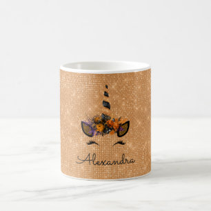 Halloween Magical Unicorn Glitter and Sparkle Coffee Mug