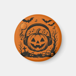 Halloween Magnet for Listening to Music