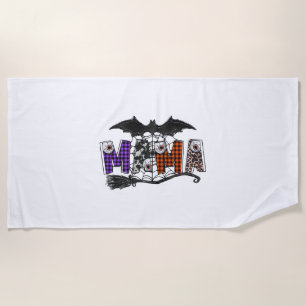Halloween Mama Beach Towel