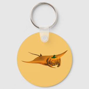 Halloween Manta Ray Key Ring