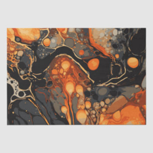 Halloween Marble Watercolour Swirl 8 Tissue Paper
