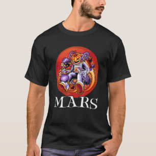 Halloween Mars planet Happy astronaut pumpkin Head T-Shirt