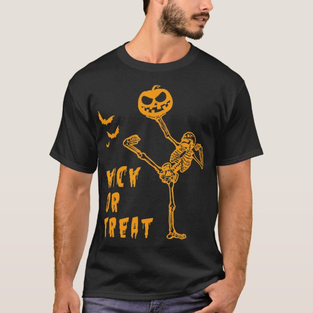 Halloween martial art  Taekwondo Karate kungfu T-Shirt (Front)