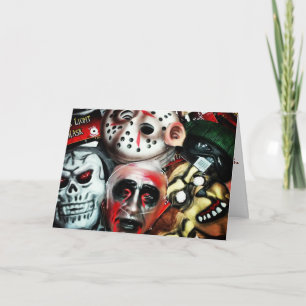 "Hallowe'en Masks" Hallowe’en Card