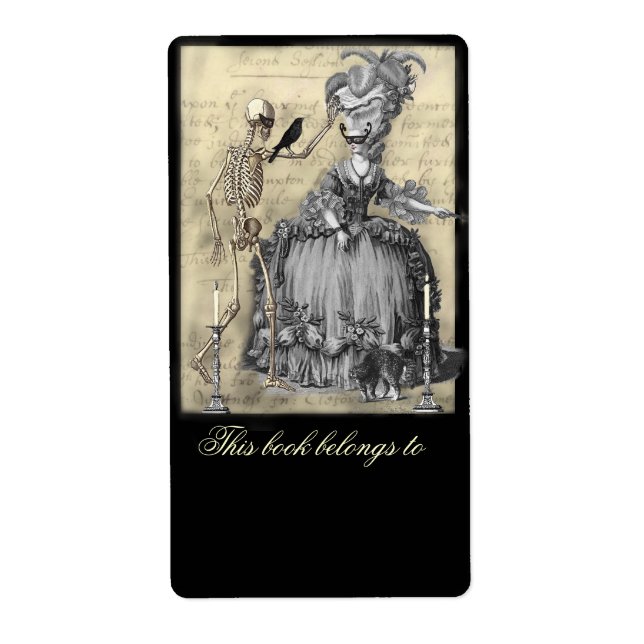 Halloween Masquerade Ball Bookplate (Front)