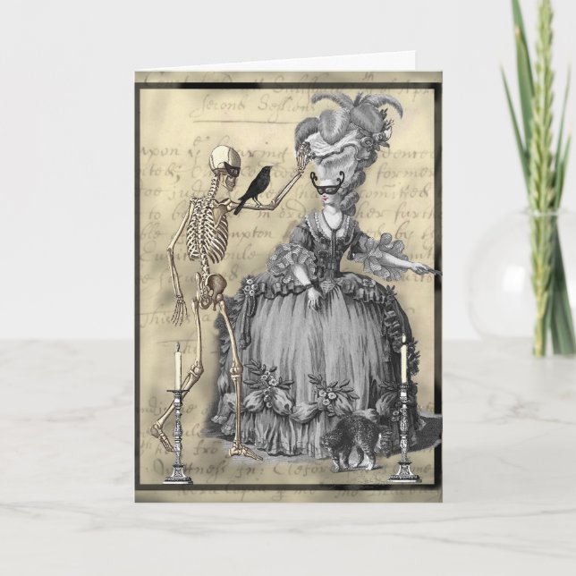 Halloween Masquerade Ball Card (Front)