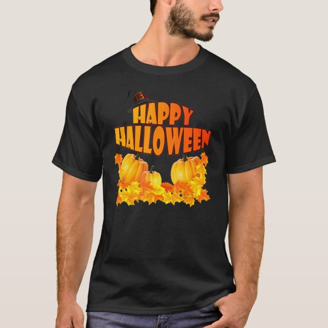 Halloween Masquerade Graphics T-Shirt (Front)