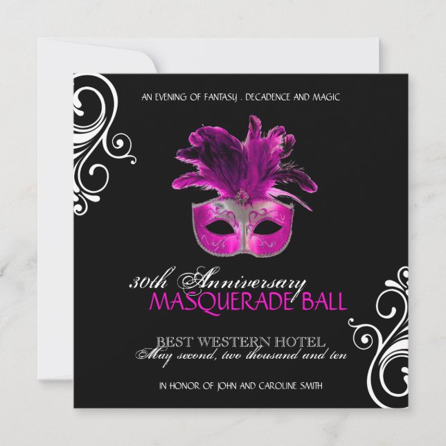 Halloween Masquerade Invitation (Front)