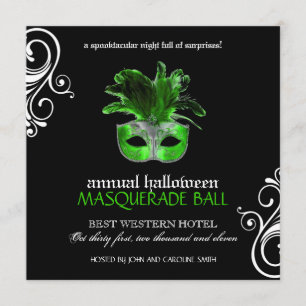 Halloween Masquerade Invitation ~ CUSTOM